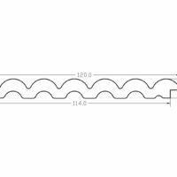 biały panel ryflowany JC1486-