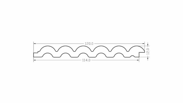 biały panel ryflowany JC1486- biały panel ryflowany JC1486-